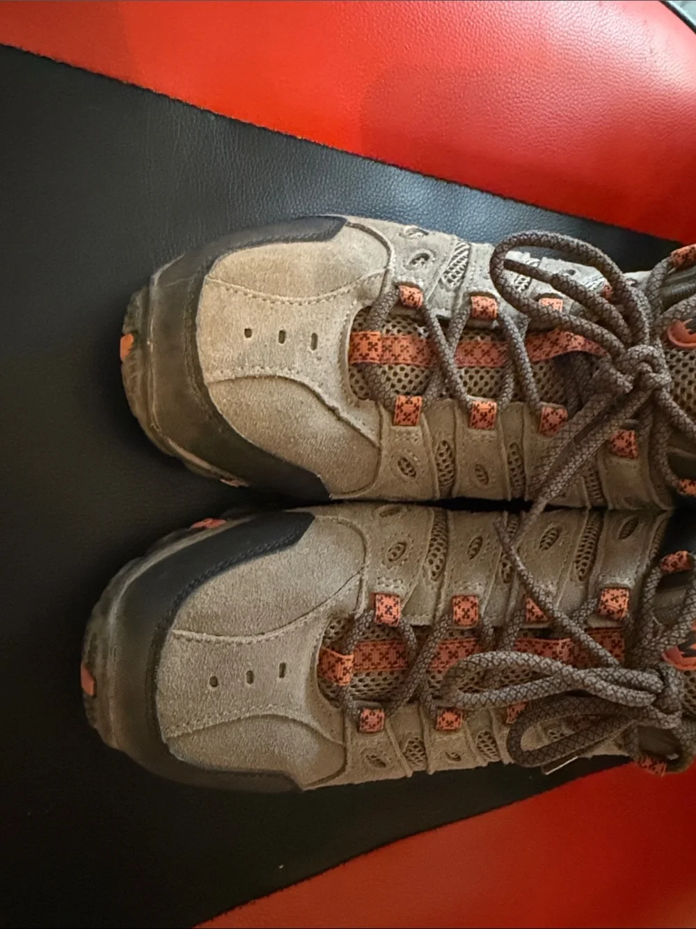 Merrell Crosslander Men’s Gray/Tan and Orange Trail Shoes